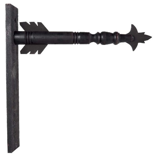 Black Wood Arrow Sign Holder