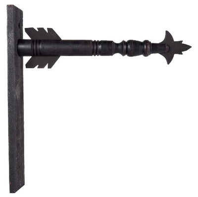 Black Wood Arrow Sign Holder