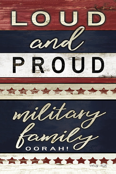 Loud and Proud Military Family Block Sign_CLEARANCE