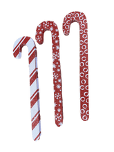 Load image into Gallery viewer, Red and White Canes (Set of 3)_CLEARANCE
