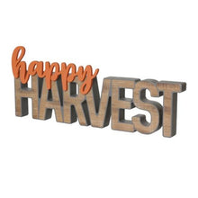 Load image into Gallery viewer, Happy Harvest 3D Word Cutout_CLEARANCE

