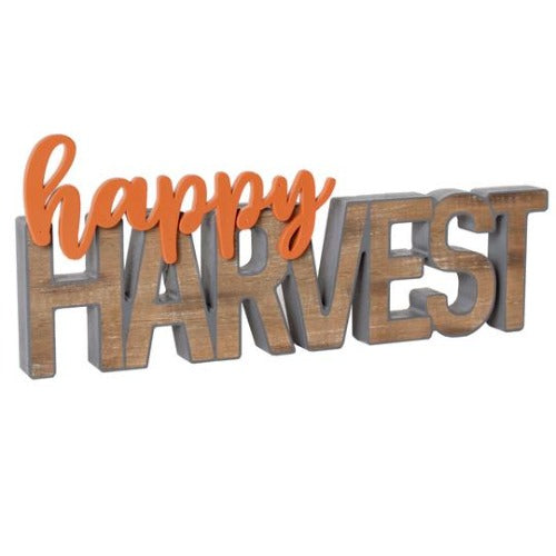 Happy Harvest 3D Word Cutout_CLEARANCE