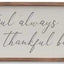 Wood Framed Linen Signs - 2 Styles - 47¼" (store pick up only)
