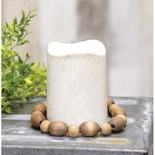 Load image into Gallery viewer, Wooden Round &amp; Oval Bead Candle Ring
