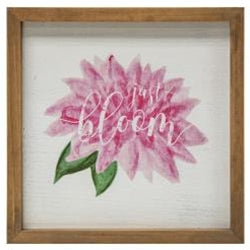 Just Bloom Framed Easel Sign