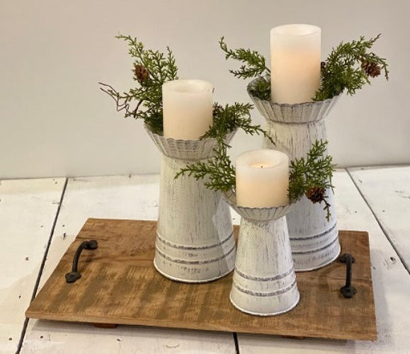 Metal Candle Holders - 3 Sizes