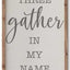 Wood Framed Linen Signs  - 2 Styles - 47¼" (store pick up only)