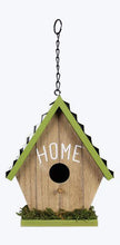 Load image into Gallery viewer, Wooden Bird House With Tin Roof - 2 Styles
