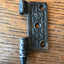 Antique Decorative Cast Iron Door Hinge - Right Half Only - 3" x 3"