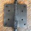 Antique Decorative Cast Iron Steeple Tip Door Hinge - 4" x 4"