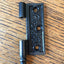 Antique Cast Iron  Door Hinge, Right Half Only - 3½" x 3" front