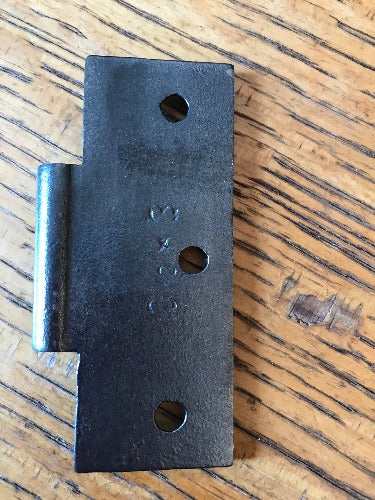 Antique Cast Iron Door Hinge, Half Only - 3½" x 3" back