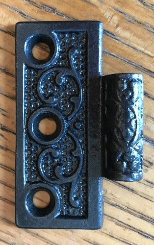 Antique Cast Iron  Door Hinge, Half Only - 2½" x 2½" front