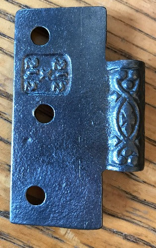 Antique Cast Iron  Door Hinge, Half Only - 2½" x 2½" back