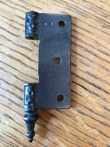 Antique Cast Iron  Door Hinge, Left Half Only - 3" x 2½" back