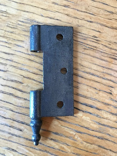 Antique Cast Iron  Door Hinge, Left Half Only - 3" x 2½" back