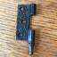 Antique Cast Iron  Door Hinge, Left Half Only - 3" x 2½" front
