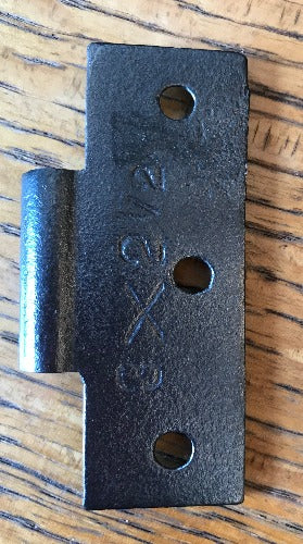 Antique Cast Iron  Door Hinge, Half Only - 3" x 2½" back