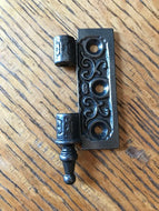 Antique Cast Iron Door Hinge, Right Half Only - 3