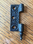 Antique Cast Iron Door Hinge, Left Half Only - 3