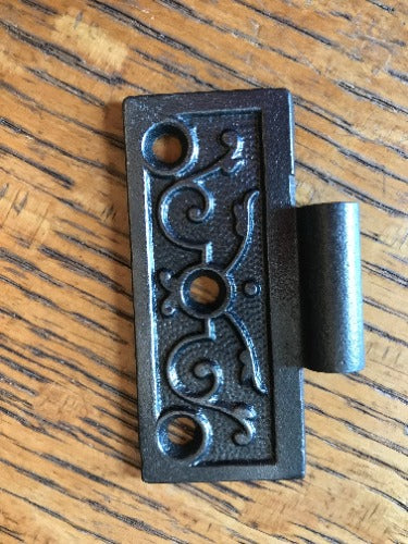 Antique Cast Iron Door Hinge, Half Only - 3" x 3"