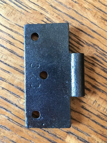 Antique Cast Iron Door Hinge, Half Only - 3" x 3" back