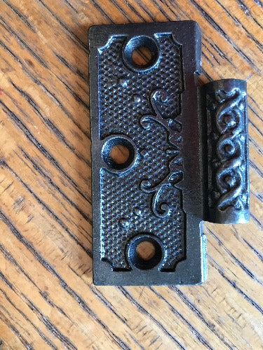 Antique Cast Iron Door Hinge, Half Only - 3" x 3"