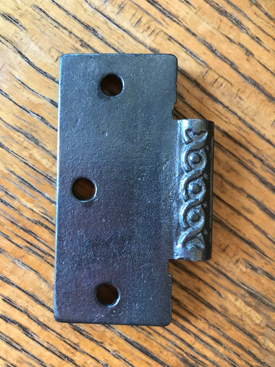 Antique Cast Iron Door Hinge, Half Only - 3" x 3" back