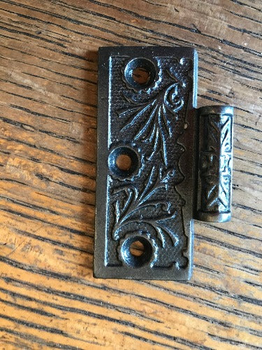 Antique Cast Iron Door Hinge, Half Only - 3" x 3"