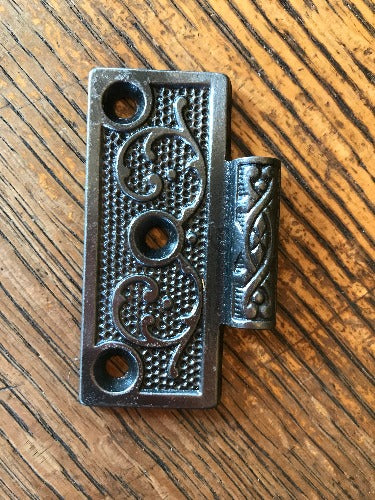 Antique Cast Iron Door Hinge, Half Only - 3" x 3"