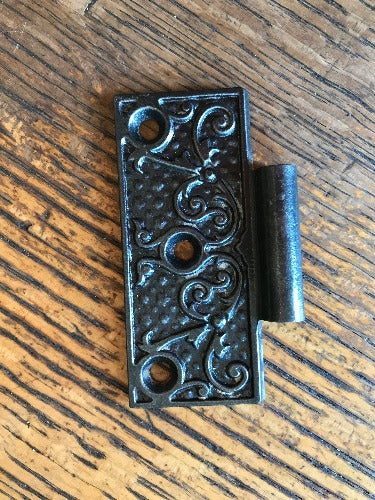 Antique Cast Iron Door Hinge, Half Only - 3" x 3"