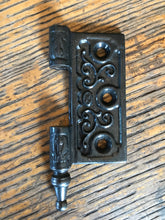 Load image into Gallery viewer, Antique Decorative Cast Iron Door Hinge - Right Half Only - 3&quot; x 3&quot;
