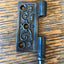 Antique Decorative Cast Iron Door Hinge - Left Half Only - 3" x 3"