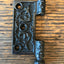 Antique Decorative Cast Iron Door Hinge - Left Half Only - 3" x 3"