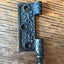 Antique Cast Iron  Door Hinge, Left Half Only - 3½" x 3" front