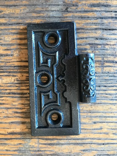 Antique Cast Iron Door Hinge - Half Only - 3½" x 3½"