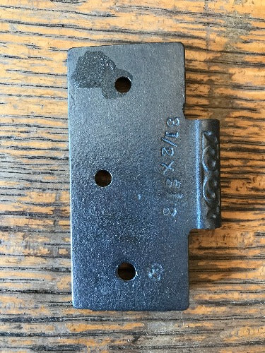 Antique Cast Iron Door Hinge - Half Only - 3½" x 3½" back