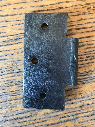 Antique Cast Iron Door Hinge - Half Only - 3½" x 3½" back