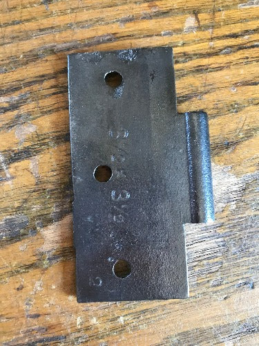 Antique Cast Iron Hinge - Half Only - 3½" x 3½" back