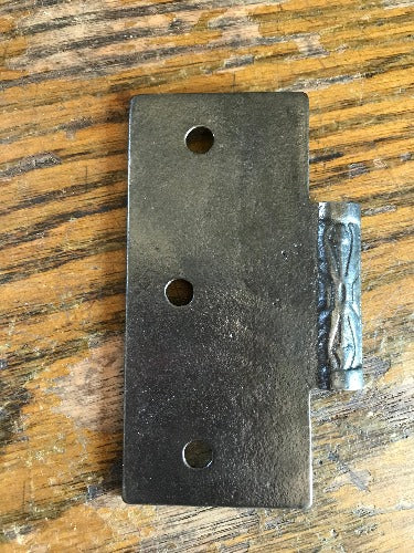 Antique Cast Iron Hinge - Half Only - 3½" x 3½" back