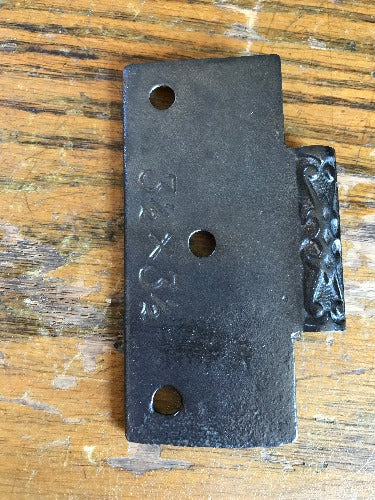 Antique Cast Iron Hinge - Half Only - 3½" x 3½" back