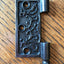 Antique Cast Iron Steeple Tip Door Hinge, Left Half Only - 3½" x 3½"