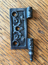 Load image into Gallery viewer, Antique Cast Iron Steeple Tip Door Hinge, Left Half Only - 3½&quot; x 3½&quot;

