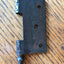 Antique Cast Iron Steeple Tip Door Hinge, Left Half Only - 3½" x 3½" back