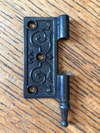 Antique Cast Iron Steeple Tip Door Hinge, Left Half Only - 3½