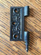 Antique Cast Iron Steeple Tip Door Hinge, Left Half Only - 3½