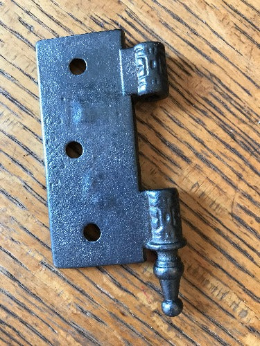 Antique Cast Iron Steeple Tip Door Hinge, Right Half Only - 3½" x 3½" back