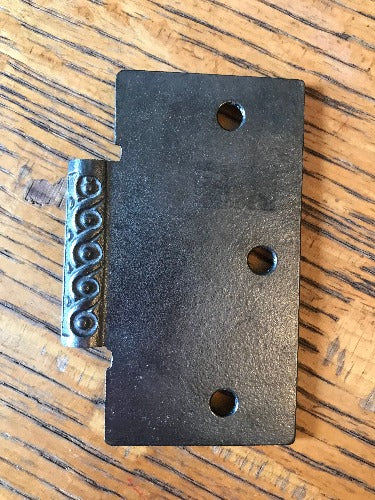 Antique Cast Iron Hinge - Half Only - 4" x 3½" back