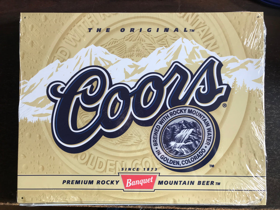 The Original Coors Tin Sign