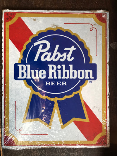 Pabst Blue Ribbon Beer Tin Sign